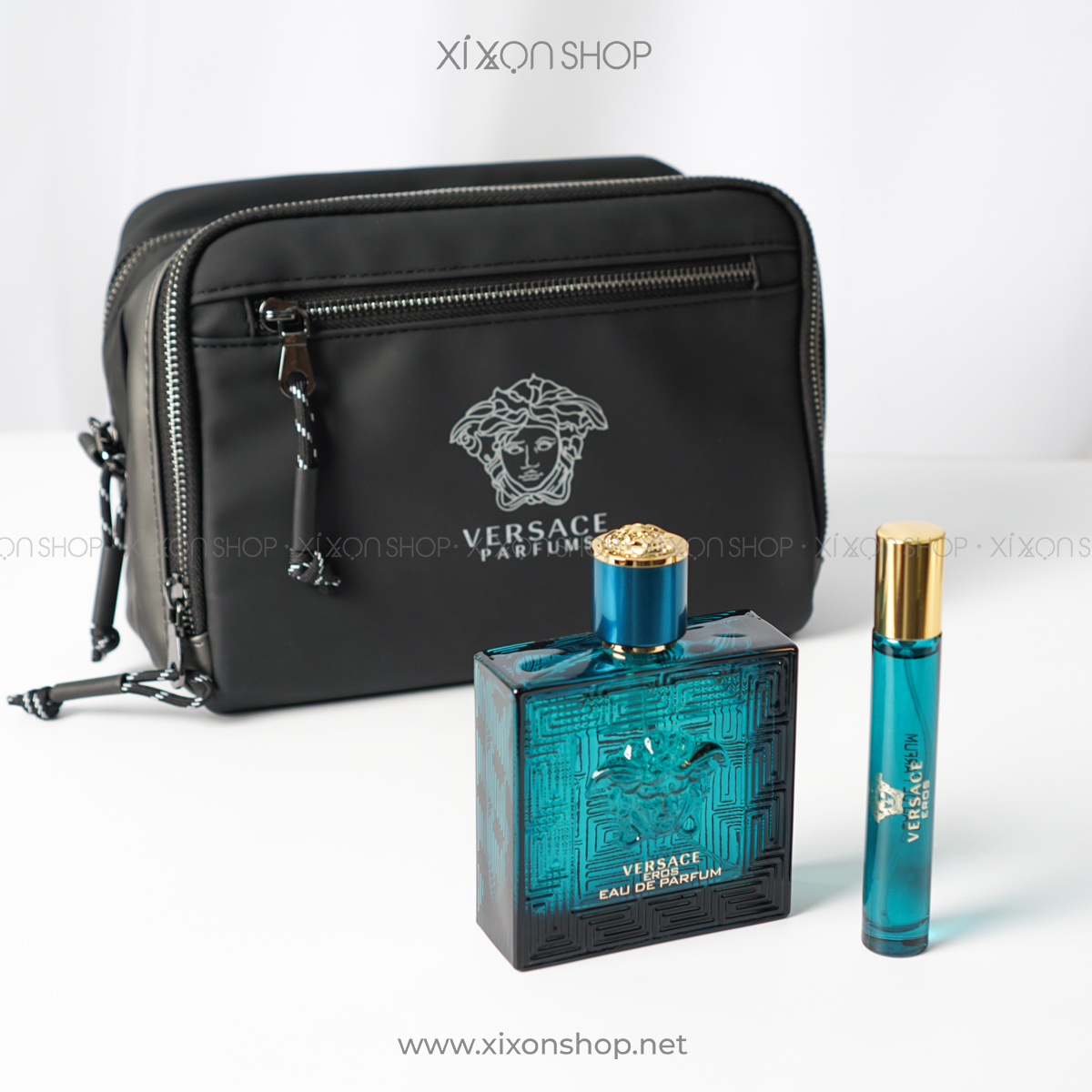 Giftset Versace Eros Pour Homme (EDP 100ml + 10ml & túi đen) - Image 4